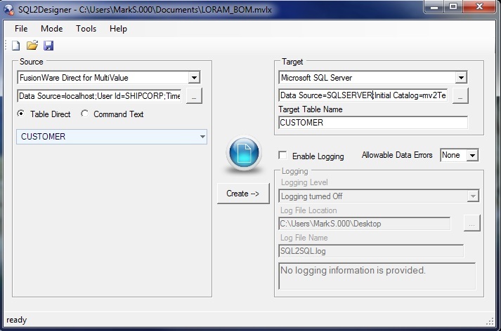 FusionWare mvLynx 2SQL Interface